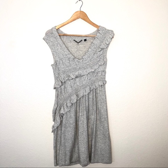Anthropologie Dresses & Skirts - Anthro Knitted & Knotted Whirling Ruffle Dress XS